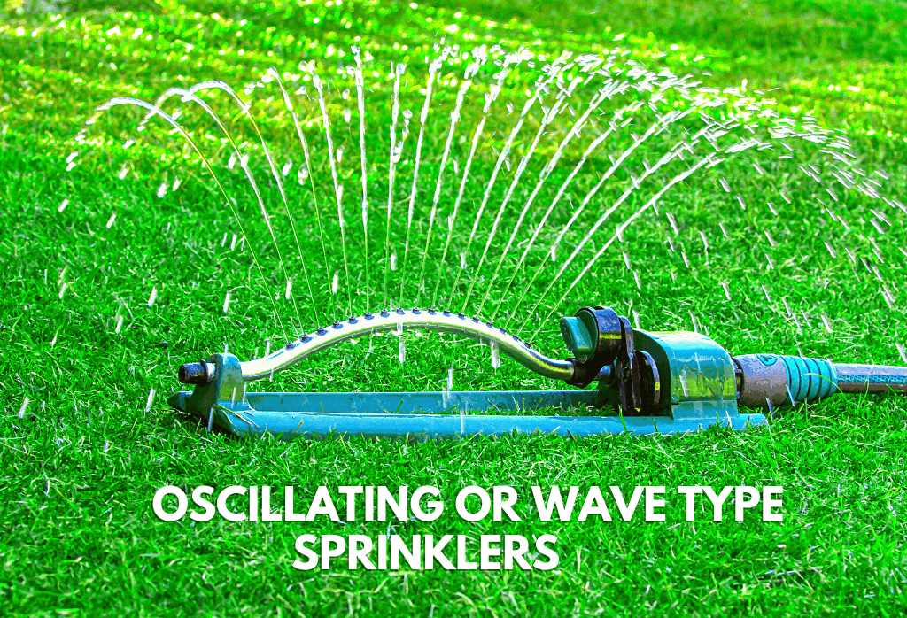 Oscillating or wave type sprinklers