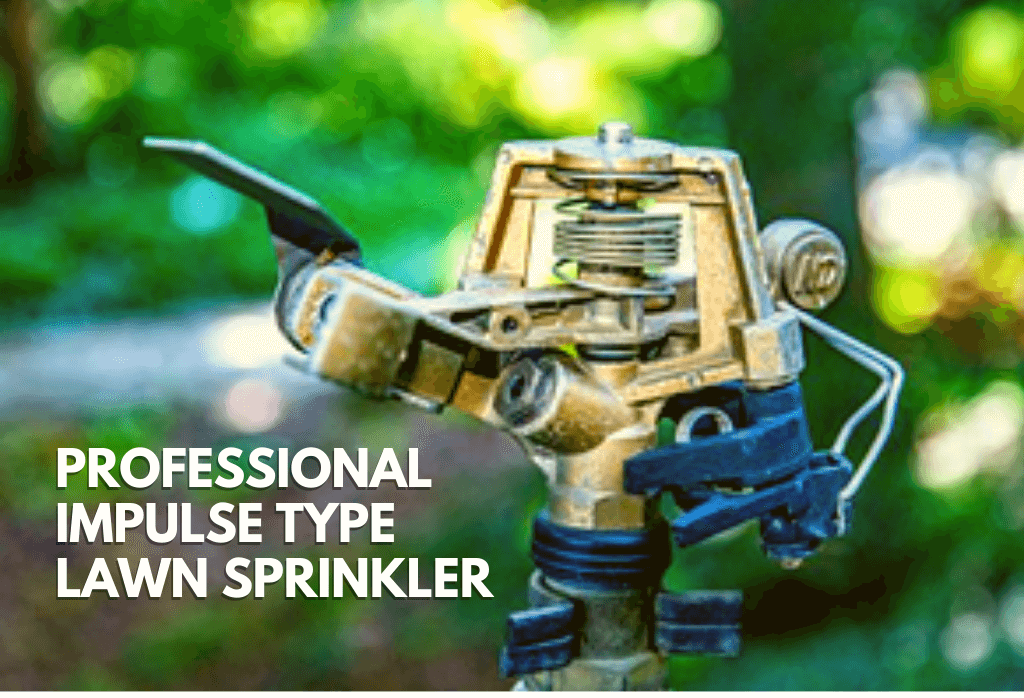 Professional impulse type lawn sprinkler